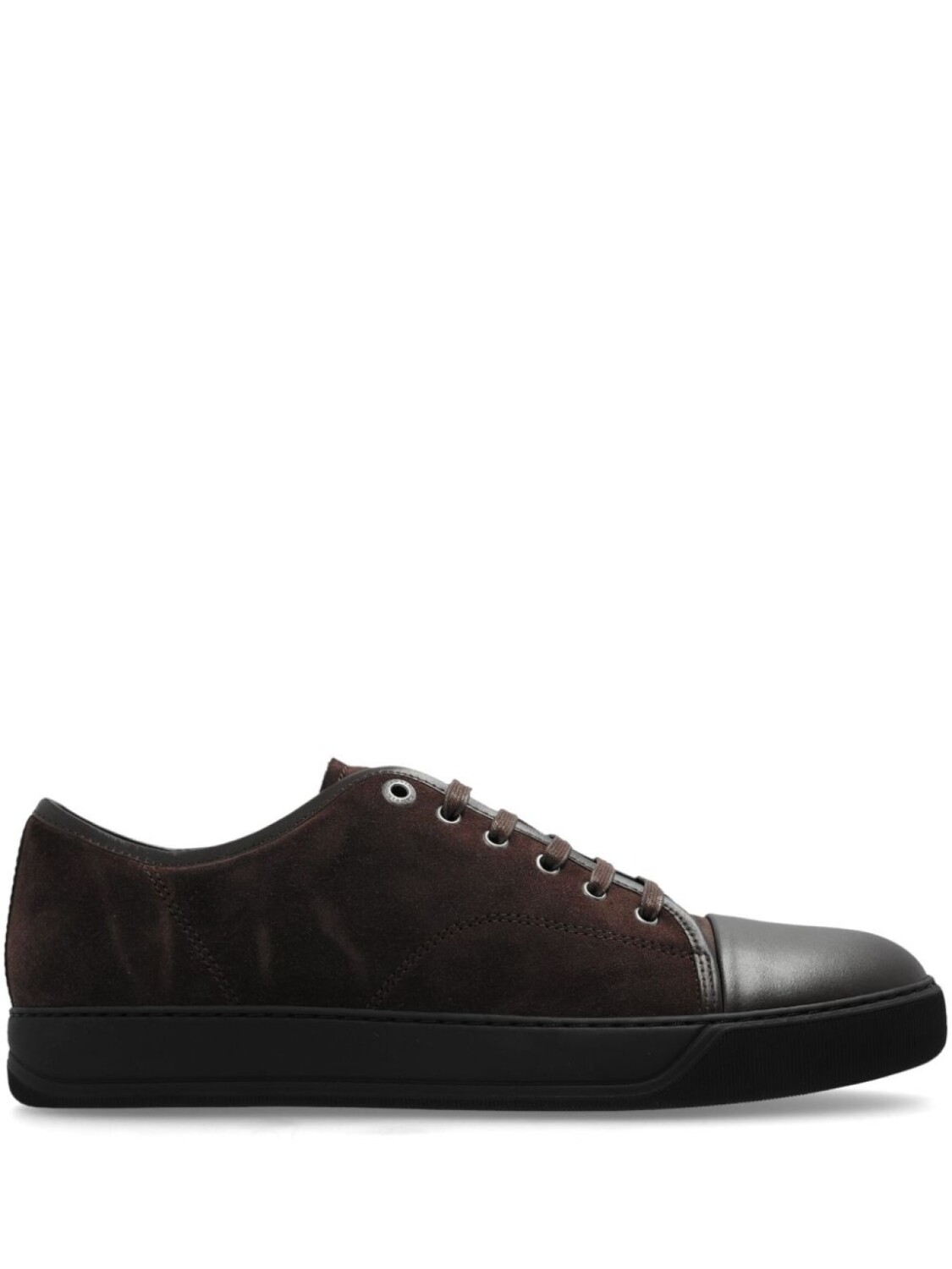 

Lanvin кроссовки из замши с вставками, коричневый