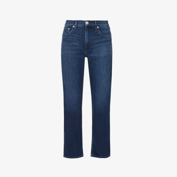 цена Расклешенные джинсы Wren из эластичного денима со средней посадкой Rag & Bone, цвет ella