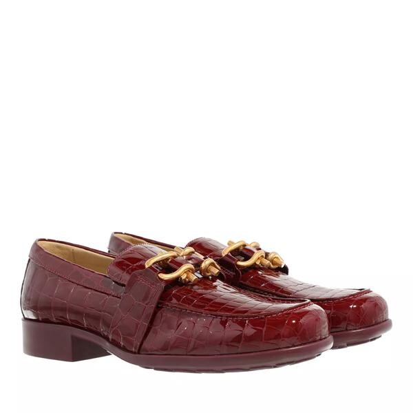 

Лоферы loafers in shiny crocodile embossed leather Bottega Veneta, красный