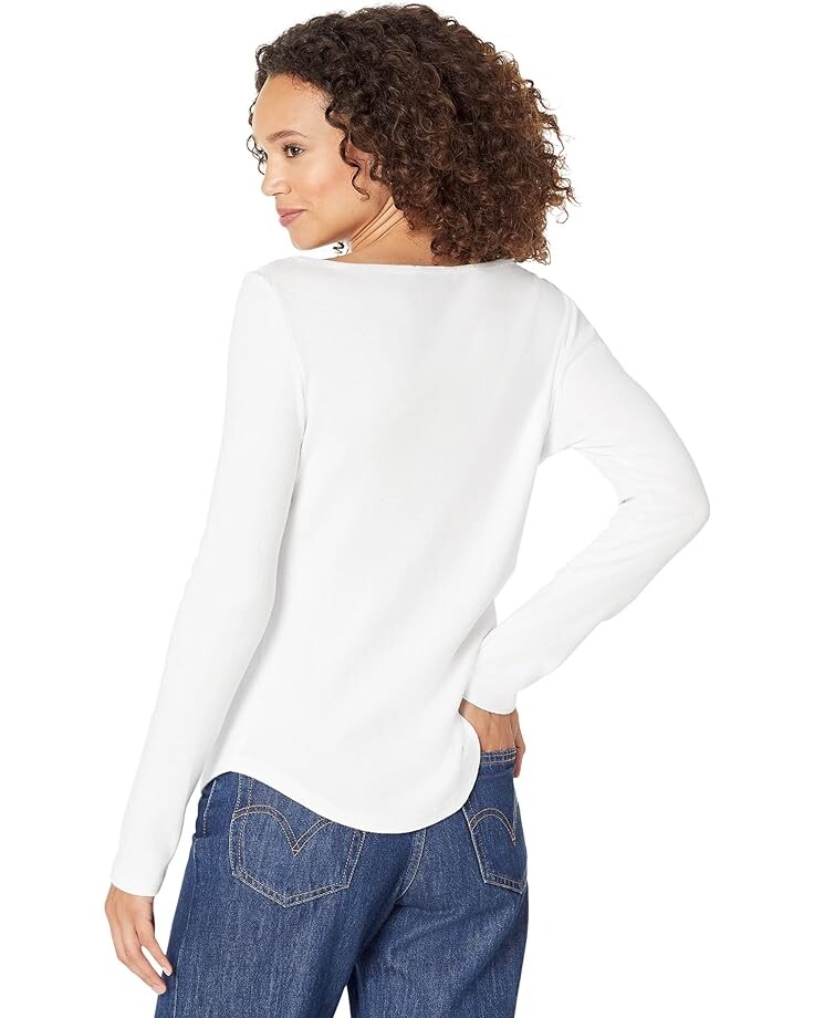 

Футболка с длинным рукавом Michael Stars Amanda Long Sleeve Tee, белый