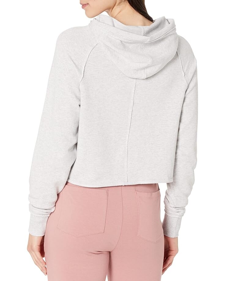 

Худи tasc Performance Varsity French Terry Crop Hoodie, цвет Light Heather Gray