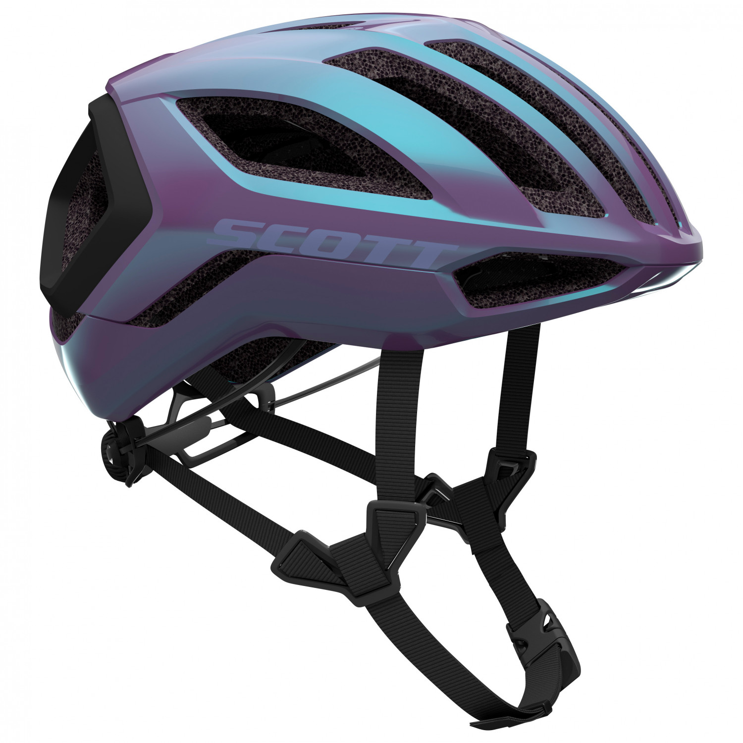 велосипедный шлем scott helmet arx plus ce цвет prism green purple Велосипедный шлем Scott Helmet Centric Plus (CE), цвет Prism Unicorn Purple