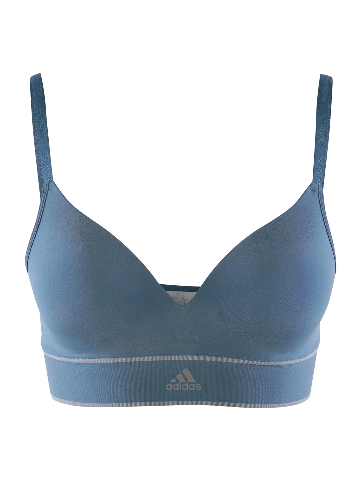 

Бюстгальтер без косточек adidas WIRELESS BRA 1er Pack, серо голубой