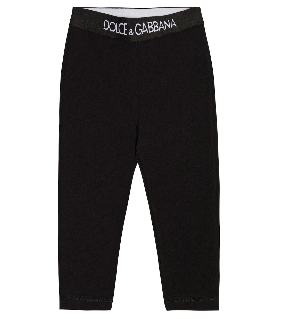 

Детские леггинсы из смесового хлопка Dolce&Gabbana Kids, черный