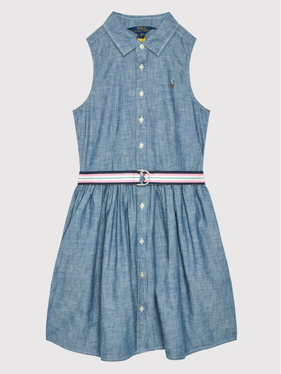 

Платье на каждый день, стандартного кроя Polo Ralph Lauren, синий