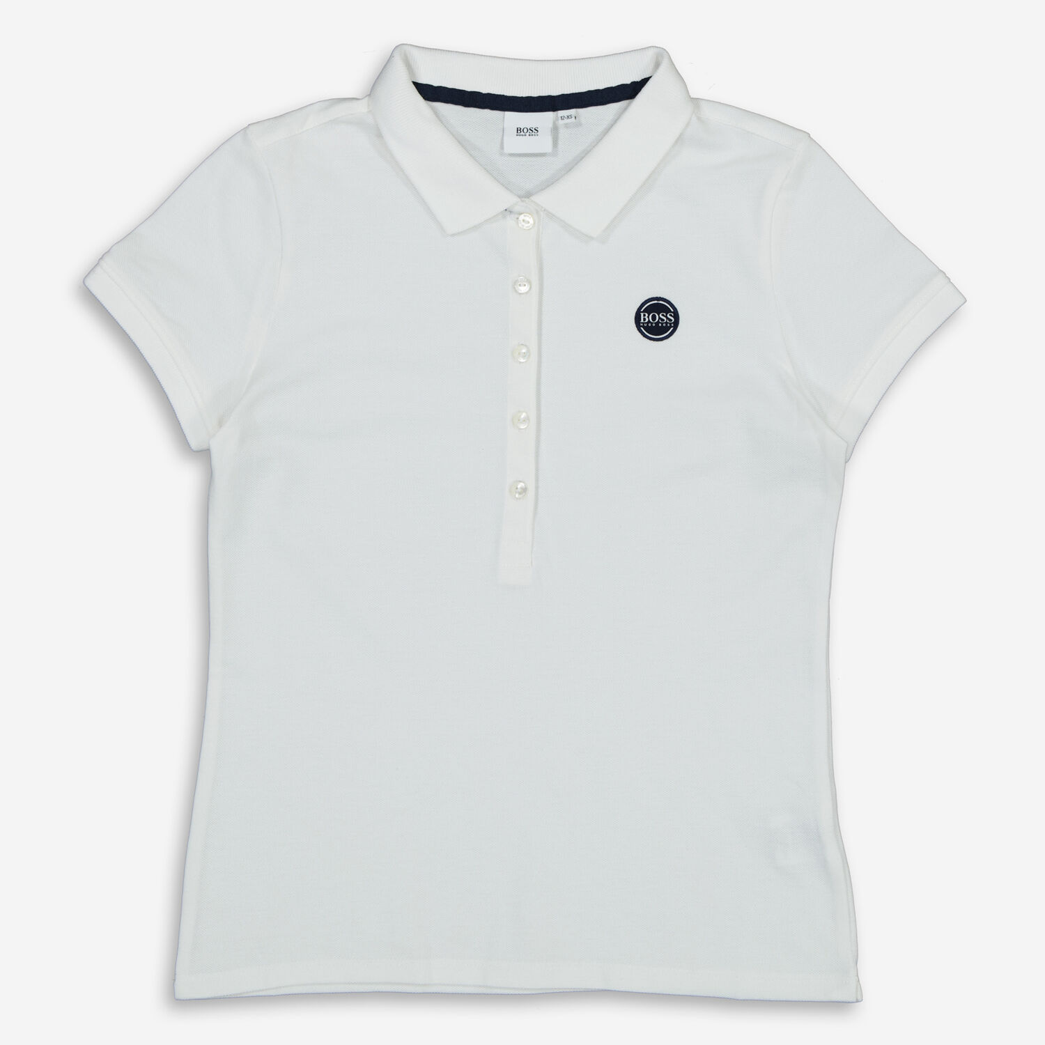 Белая рубашка-поло с логотипом Hugo Boss