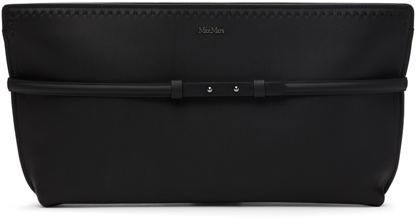 

Черная кожаная сумка Archetipo Max Mara, цвет Black