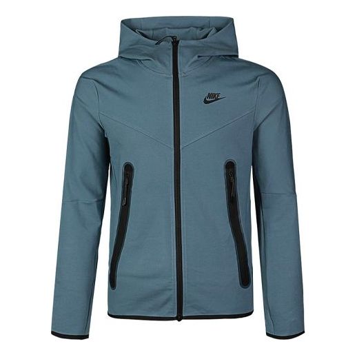 Куртка Nike Sportswear Full-length zipper Cardigan hooded track Jacket, индиго b toto american retro brown hooded sweater zipper jacket trendy ins women s street cardigan 2021