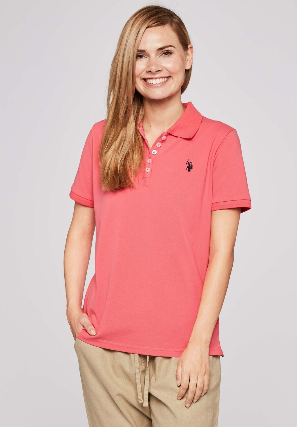 

Поло Alma U.S. Polo Assn., цвет sunkist coral