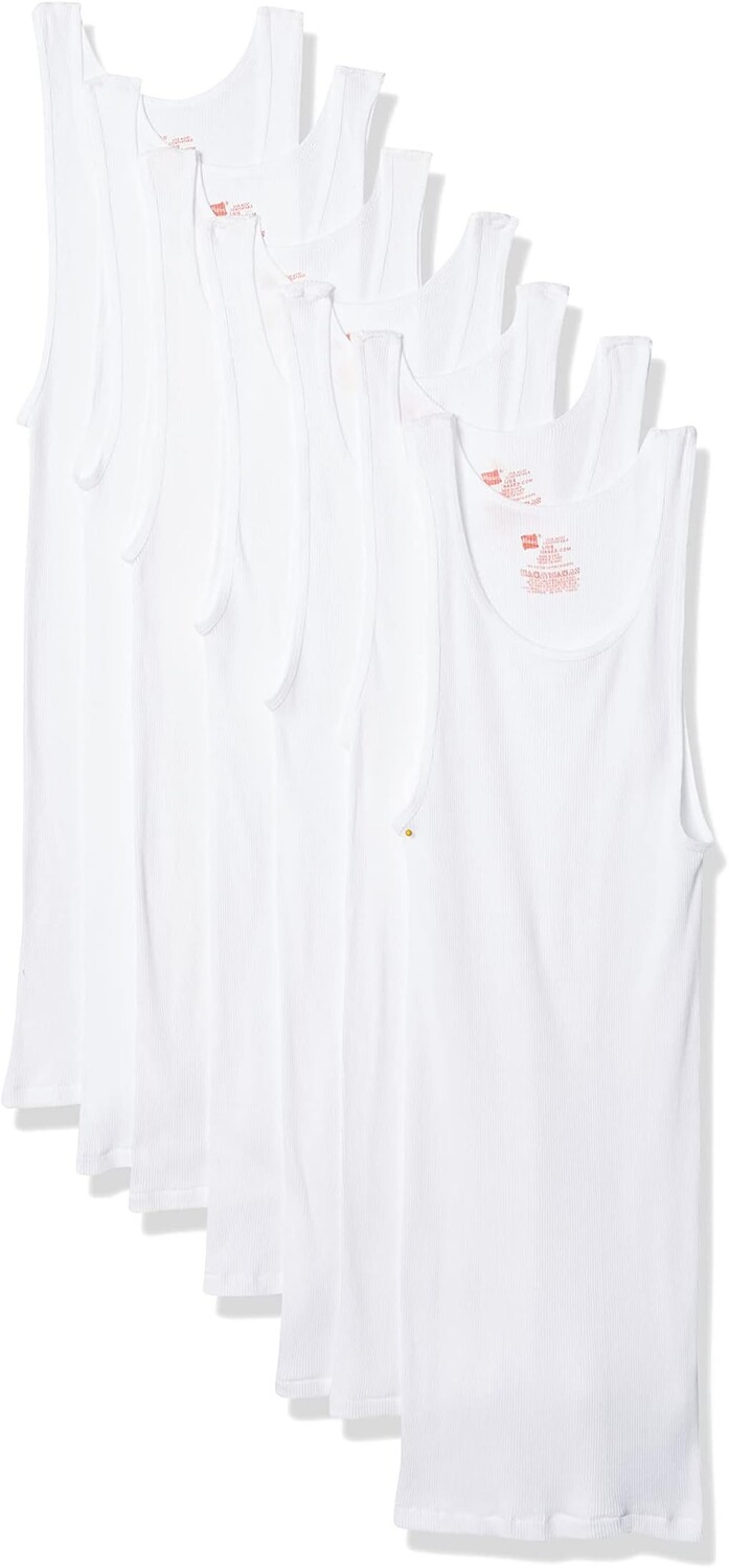 

Майка Ultimate Comfortsoft Tank Undershirt 7-Pack Hanes, белый