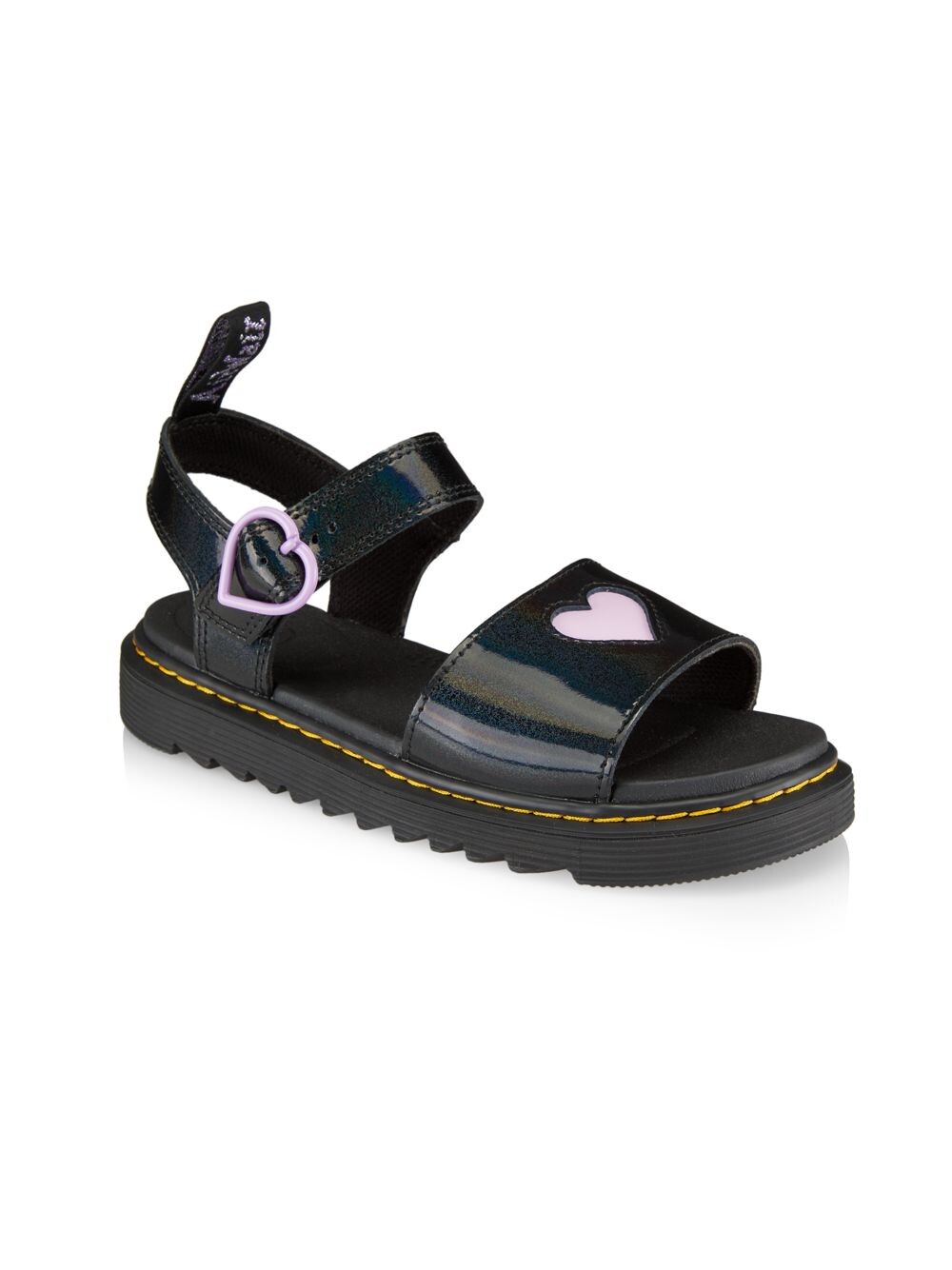 

Сандалии Marlowe Hearts для маленьких девочек и девочек Dr. Martens, черный