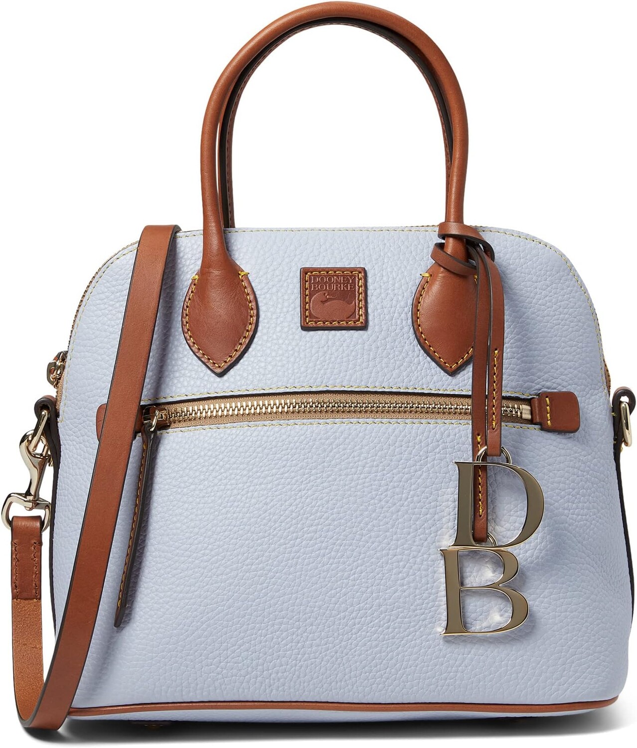 

Сумка Dooney & Bourke Pebble II Domed Satchel, цвет Glacier Blue