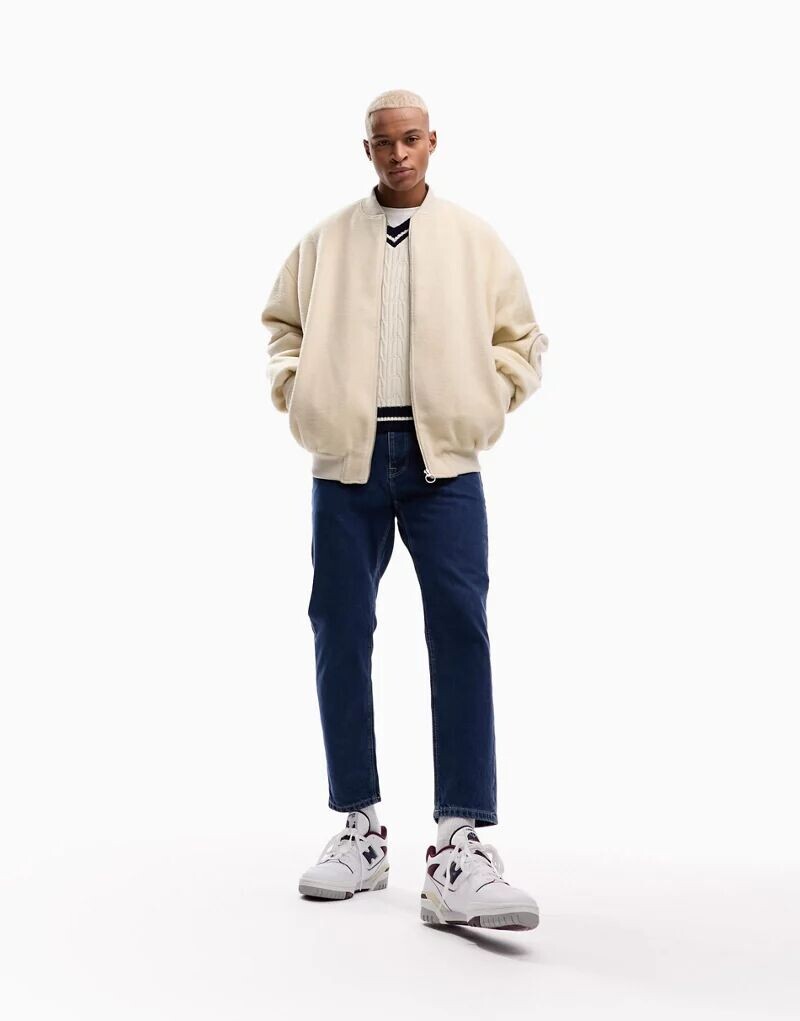 

Классические жесткие джинсы синего цвета ASOS