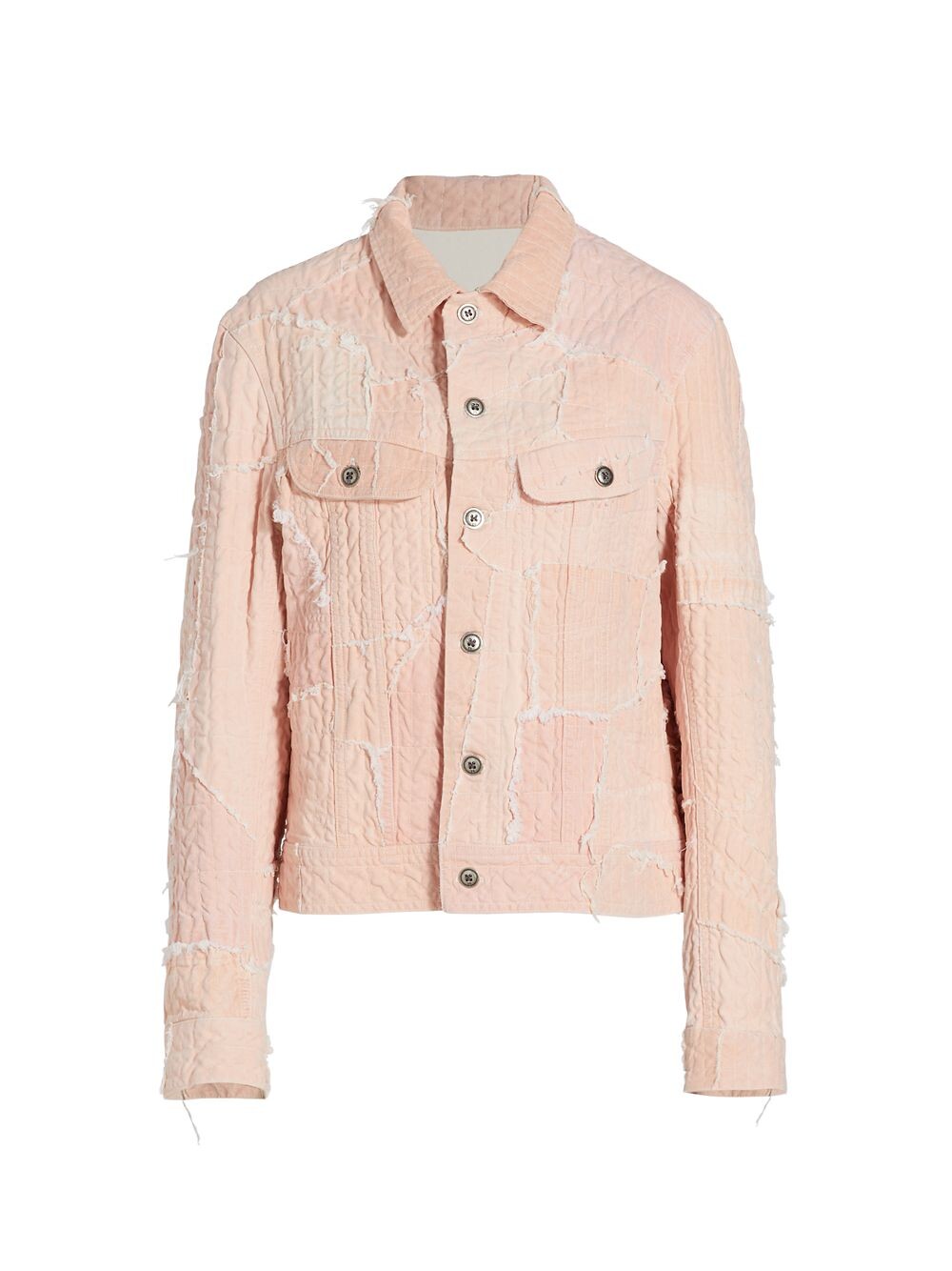 

Стеганая вязаная куртка Greg Lauren, розовый