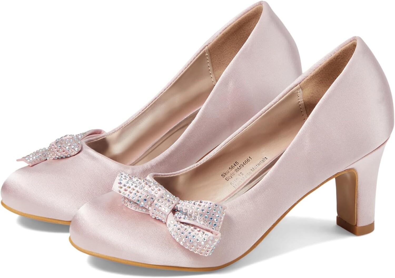 

Туфли Esme Bow Pump Badgley Mischka, цвет Rose Gold