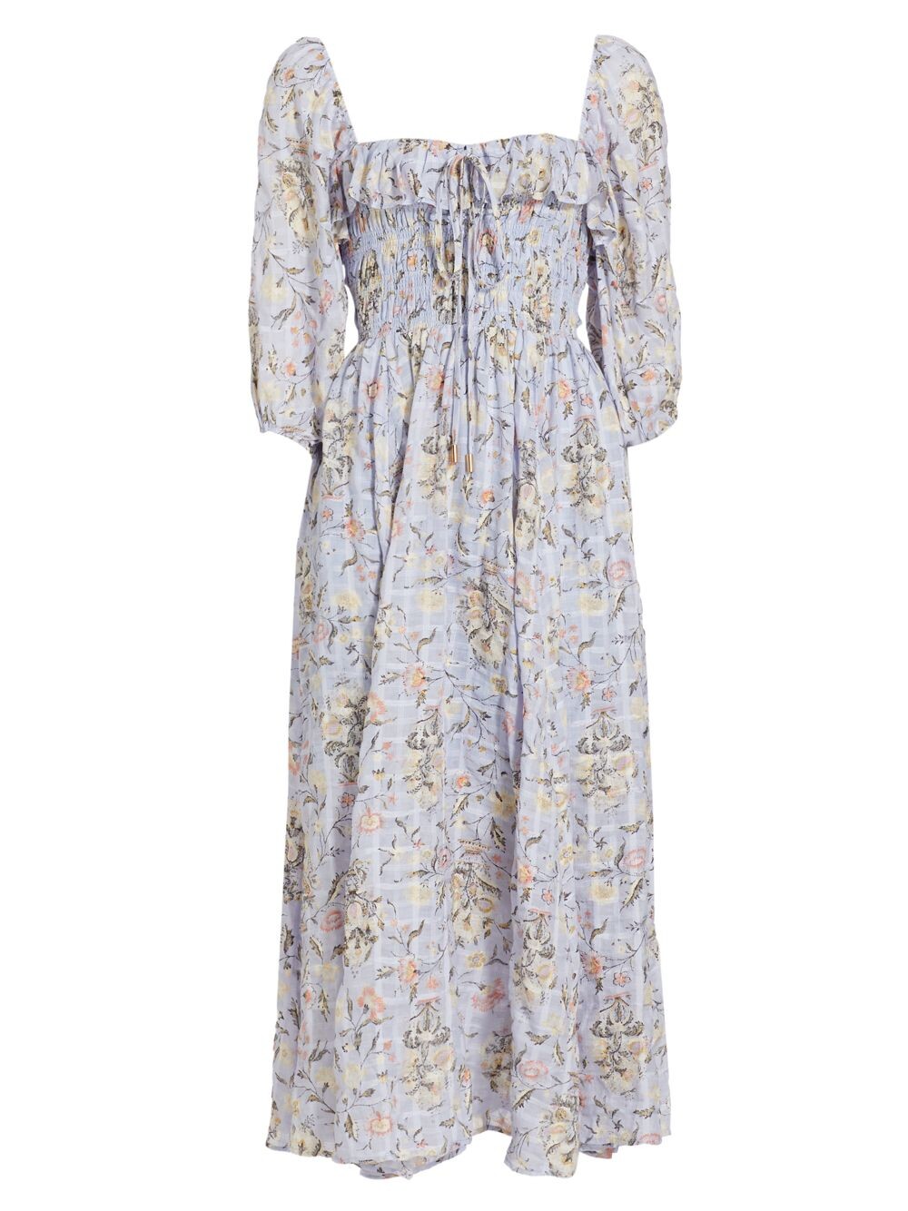 

Платье миди с присборенным цветочным принтом Oasis Free People