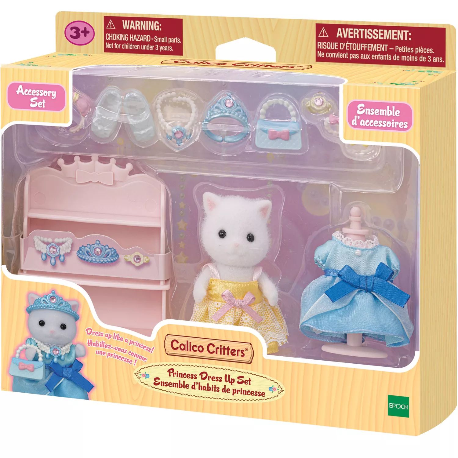 Комплект одежды принцессы Calico Critters, кукольный домик, игровой набор с фигуркой и аксессуарами Calico Critters