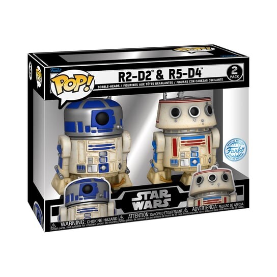 

Funko POP! Звездные войны, коллекционная фигурка, R2-D2&R5-D4, 2 шт.