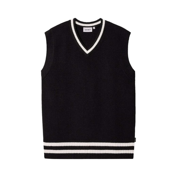 

Свитер Carhartt WIP Stanford Vest 'Black/Salt', черный