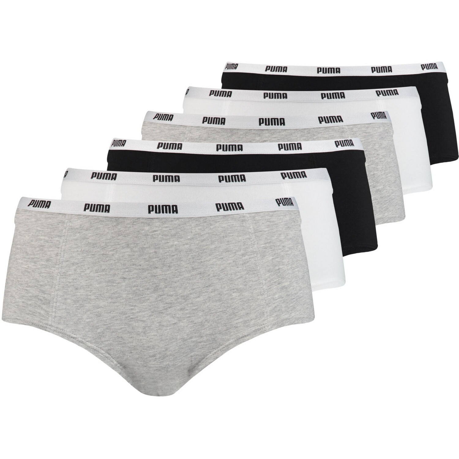 

Трусы Puma Hipster, цвет white grey black