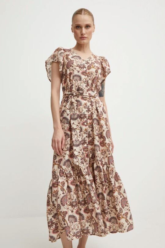 

ZeodaryBBMaysie платье из смесового льна Bruuns Bazaar, розовый
