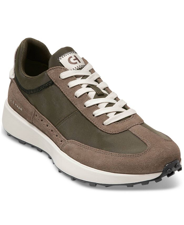 

Мужские кроссовки Grand Crosscourt Midtown на шнуровке смешанной техники Cole Haan, зеленый