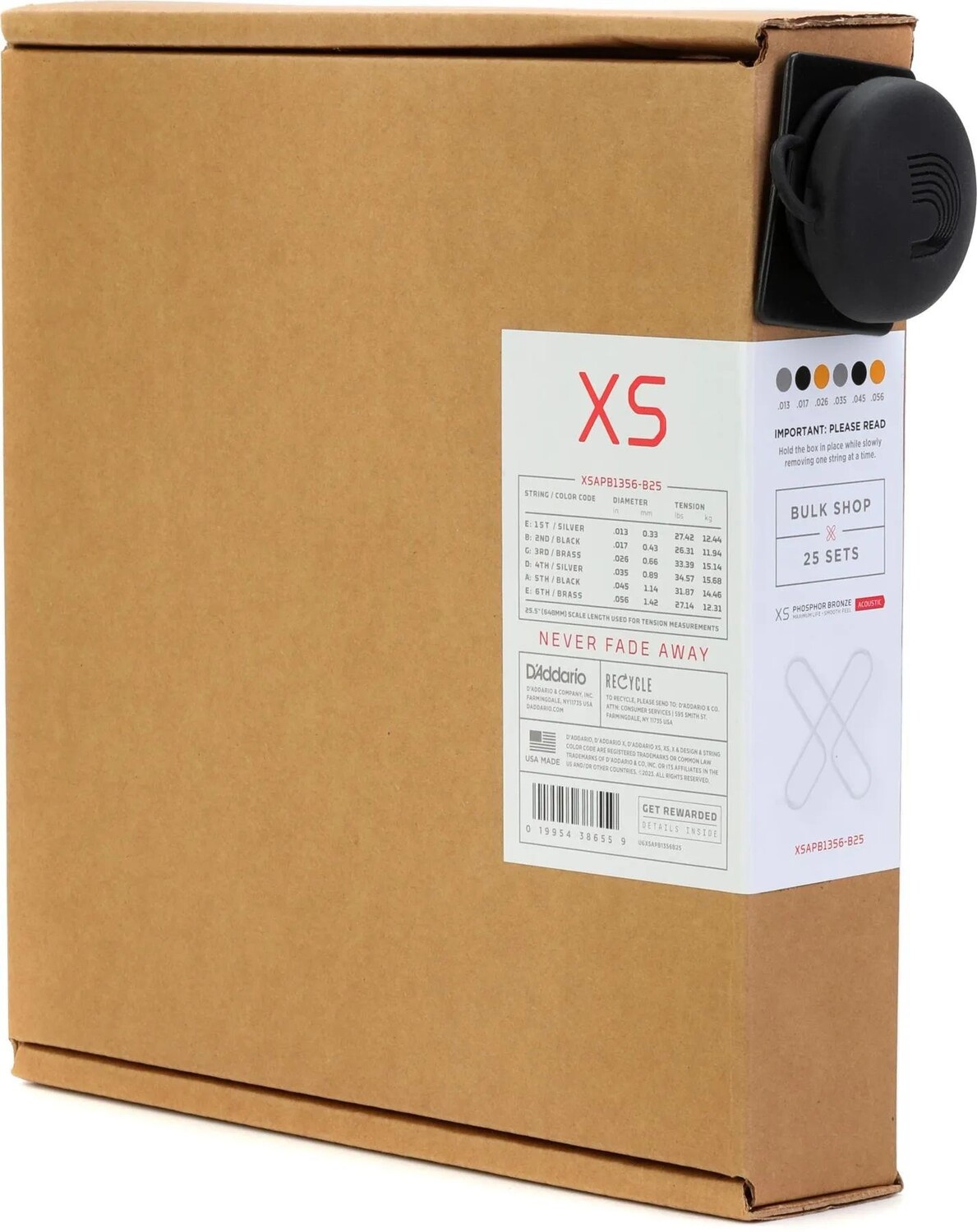 

Новые струны для акустической гитары D'Addario XSAPB1356 с покрытием из фосфористой бронзы — .013-.056, средние