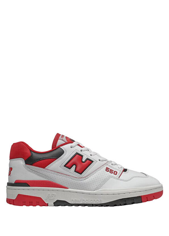 

550 бело-красные мужские кроссовки New Balance, Красный