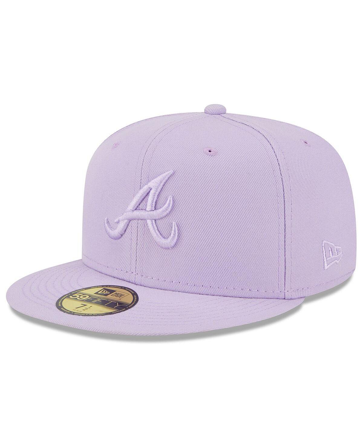 

Мужская лавандовая приталенная шляпа Atlanta Braves 2023 Spring Color Basic 59FIFTY New Era