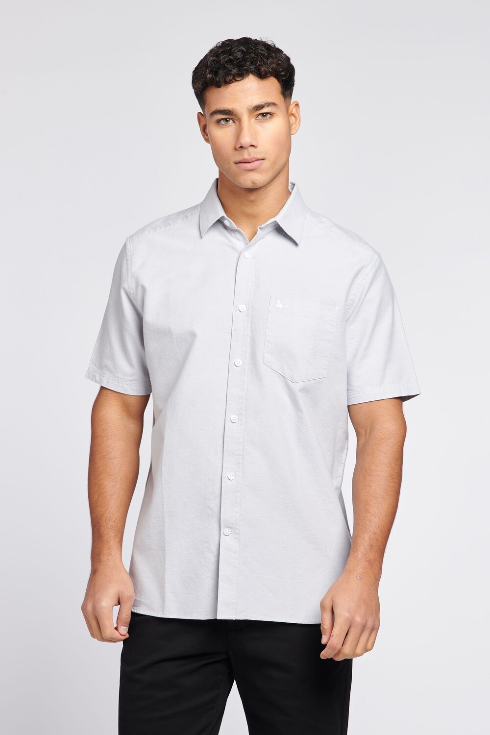 

Белая оксфордская рубашка Stapleton Jack Wills, серый