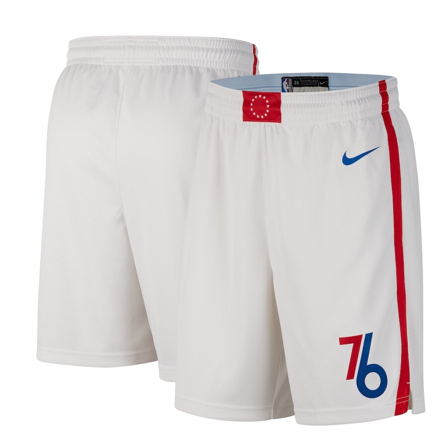 

Шорты Nike Philadelphia 76Ers, белый