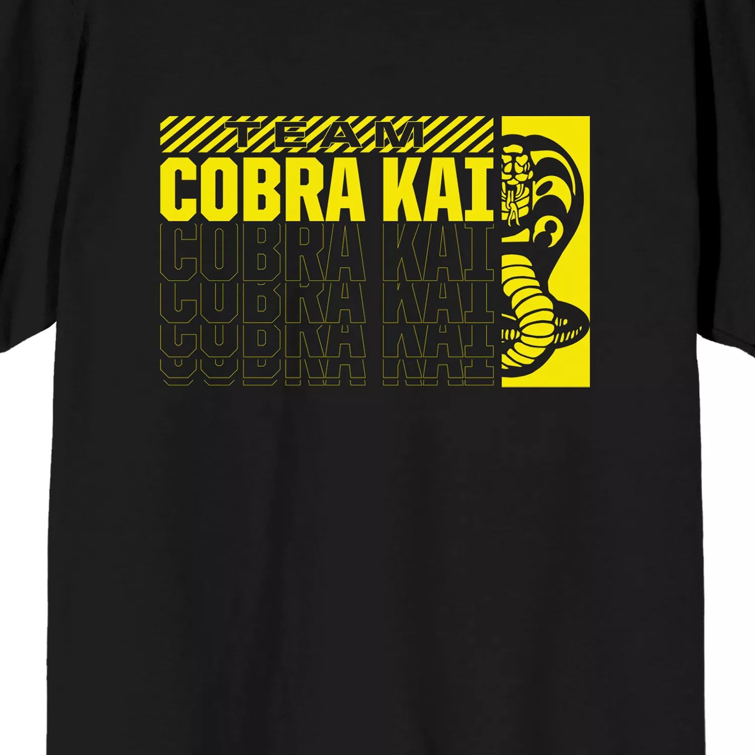 Мужская футболка Cobra Kai Team Cobra Kai Licensed Character cobra kai hoodies cosplay costume karate kid jackets cosplay 3d zipper sudadera cobra kai sweatshirts men hoodie pants sets
