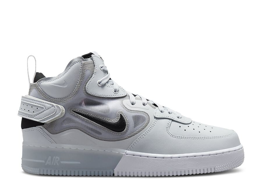 

Кроссовки Nike Air Force 1 React Mid 'Pure Platinum Wolf Grey', серый