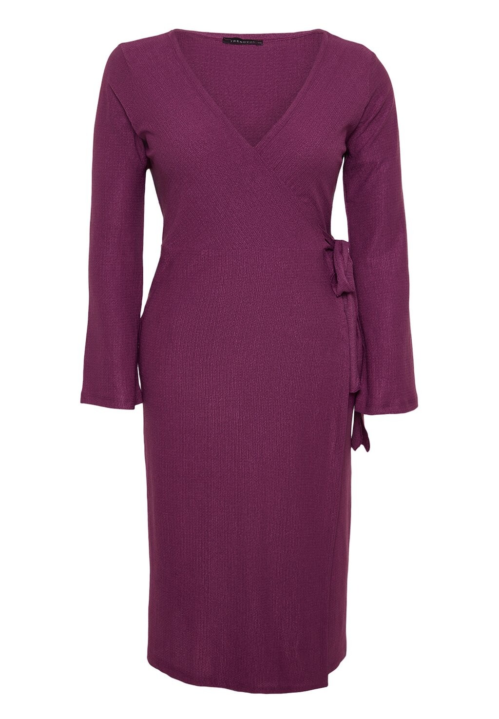 

Летнее платье Plus Size Trendyol Curve, цвет dark purple