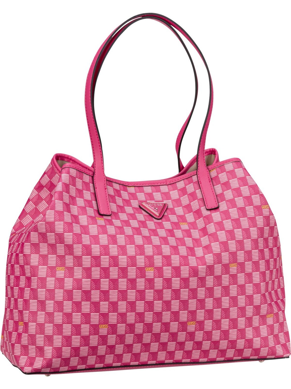 

Сумка шоппер Guess Vikky JT Large Tote, цвет Fuchsia Logo