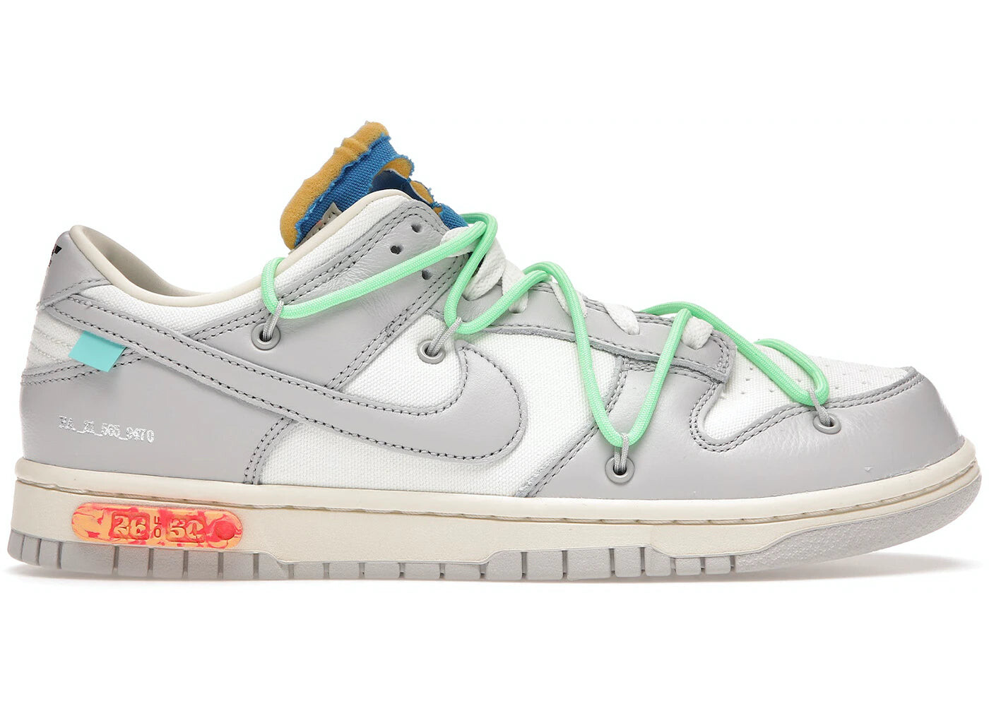 

Кроссовки Nike Dunk Low Off-White, серый
