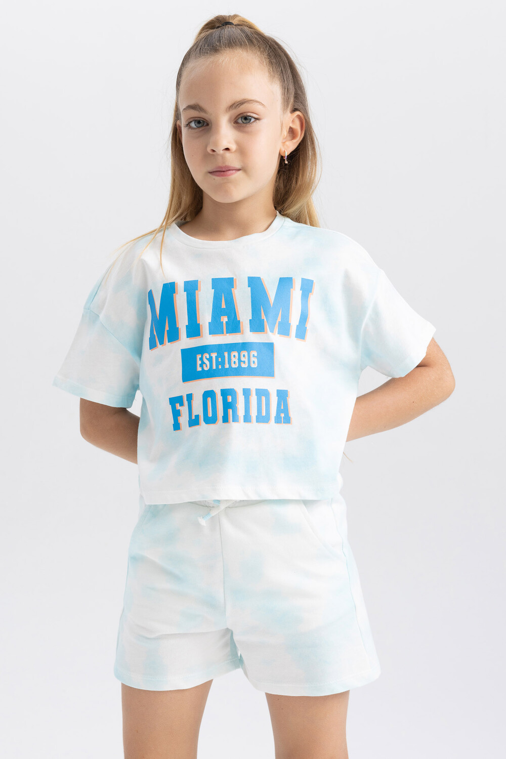 

Футболка DeFacto CROPPED FIT, аква