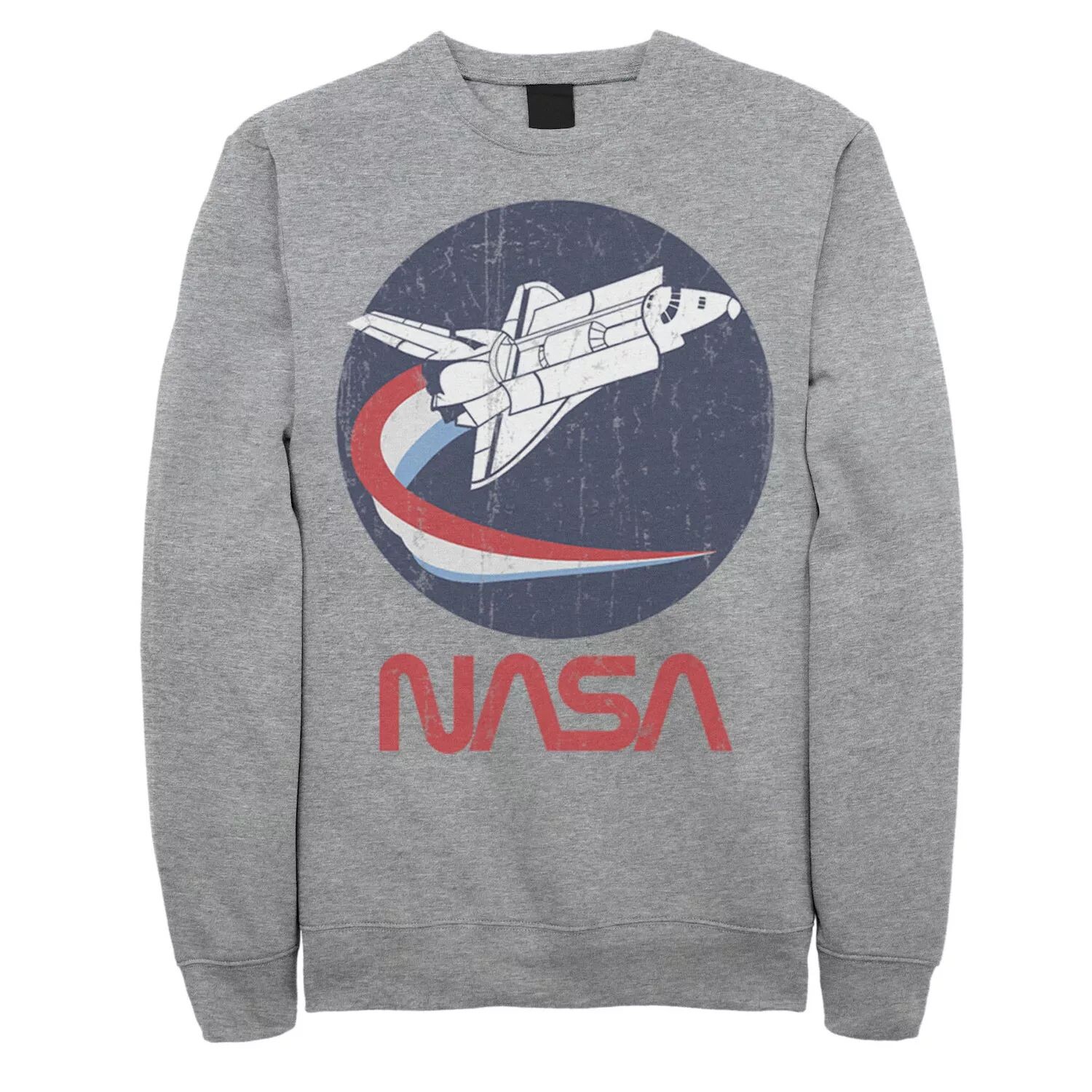 

Мужская трехцветная футболка с круглым вырезом NASA Shuttle Licensed Character
