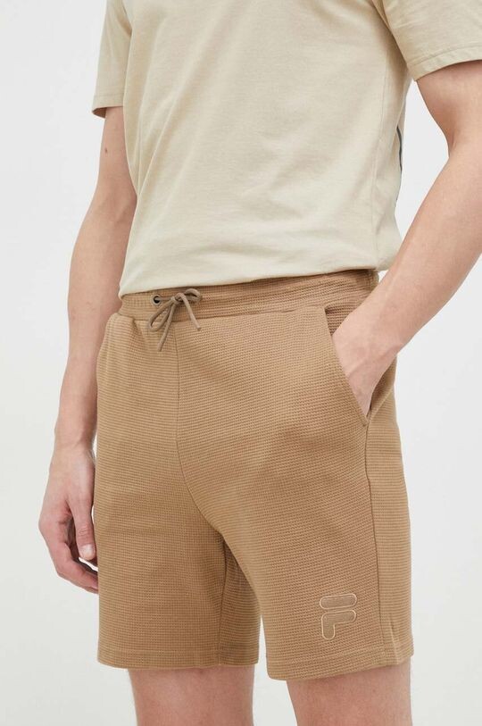 

Хлопковые шорты Fila, коричневый