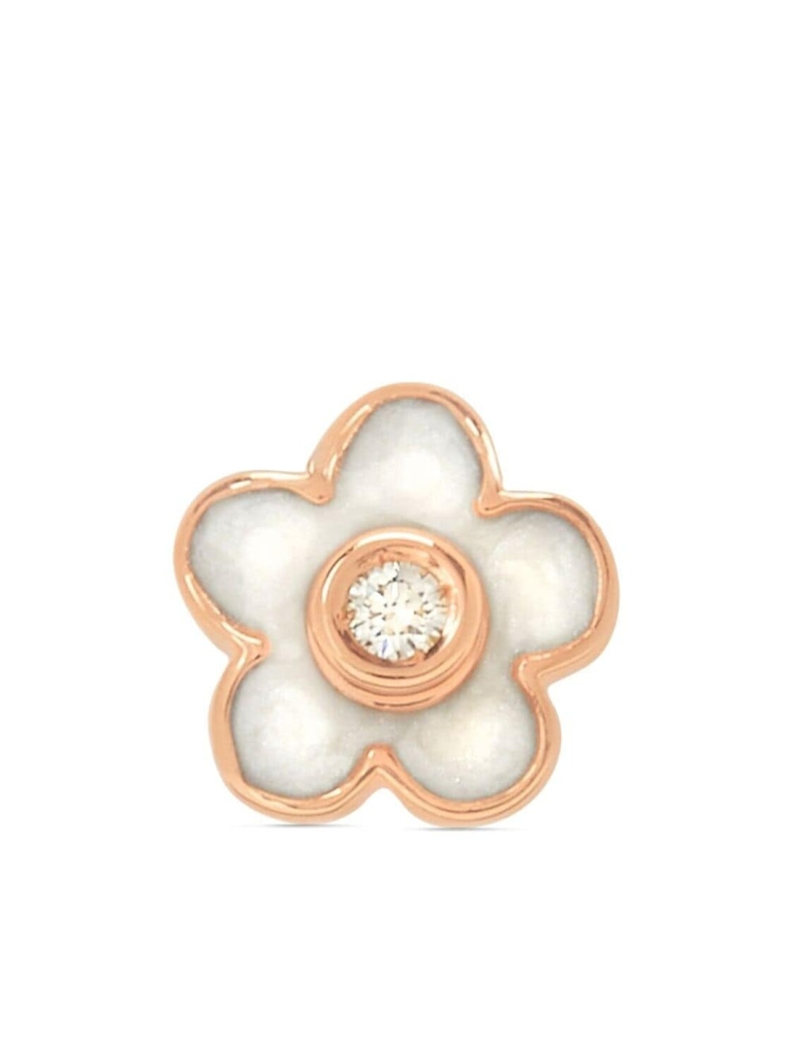 

Серьга-гвоздик Flower из розового золота с бриллиантами Dodo, розовый