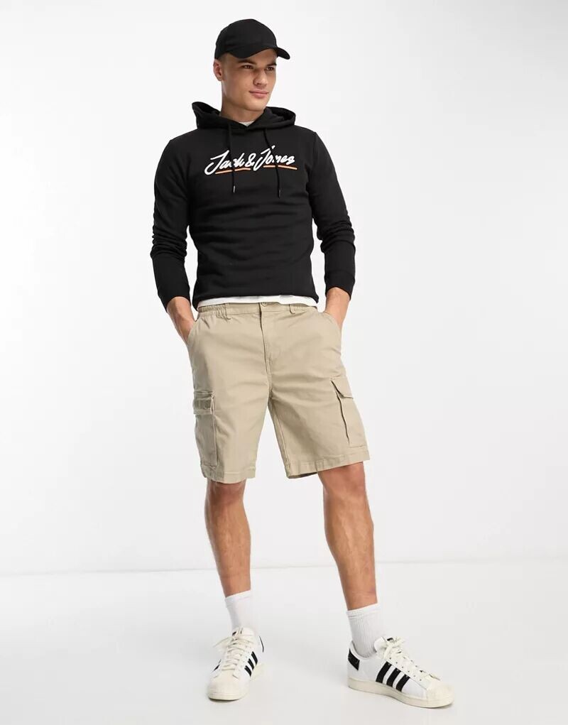 

Черная толстовка с логотипом Jack & Jones
