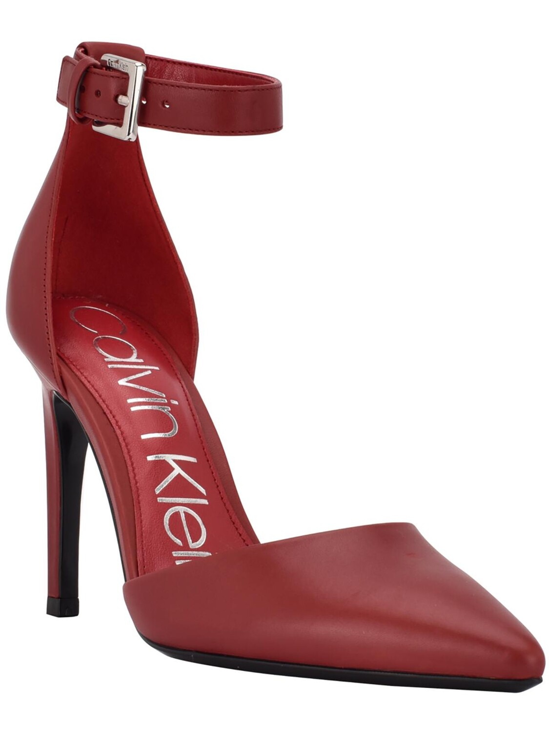 

Женские туфли на каблуке с пряжкой и ремешком на щиколотке Hilda Calvin Klein, цвет Dark Red