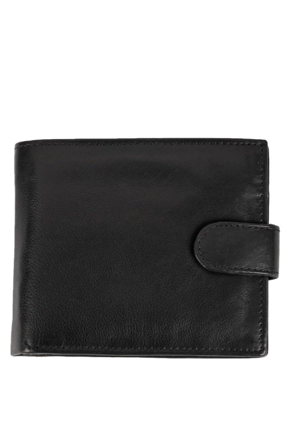 Двойной кожаный кошелек Royal Ram Harry Eastern Counties Leather, черный кожаный кошелек с d образным кольцом eastern counties leather красный