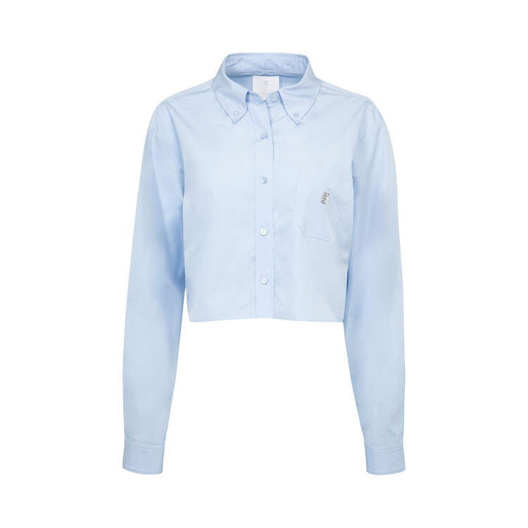 Рубашка Givenchy Cropped 'Baby Blue', синий рубашка givenchy cropped white белый