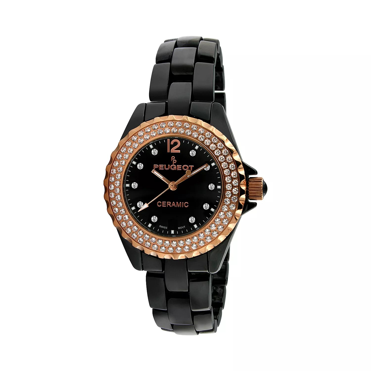 цена Женские часы с кристаллами — PS4892BR Peugeot