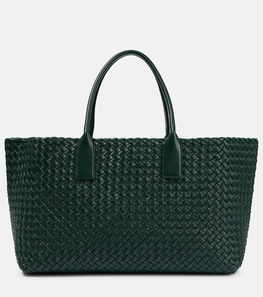 

Кожаная сумка-тоут cabat среднего размера Bottega Veneta, зеленый