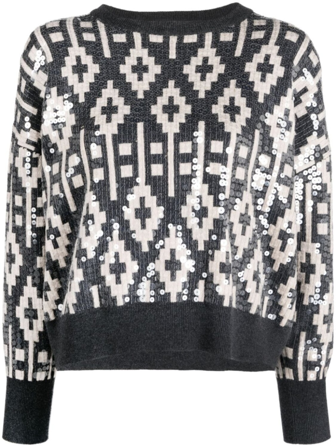 

Brunello Cucinelli толстовка с пайетками, серый