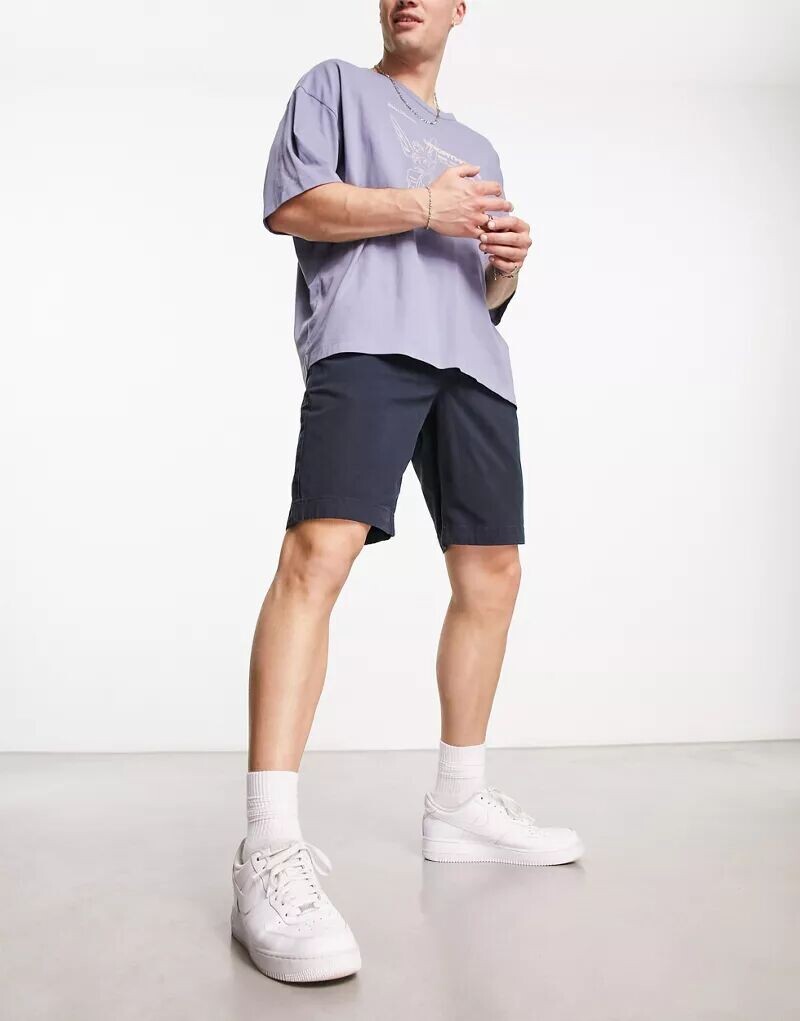 

Темно-синие шорты чинос Superdry Studios Core