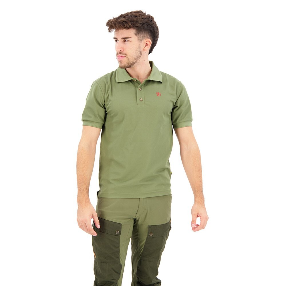 

Поло Fjällräven Crowley Pique Short, зеленый