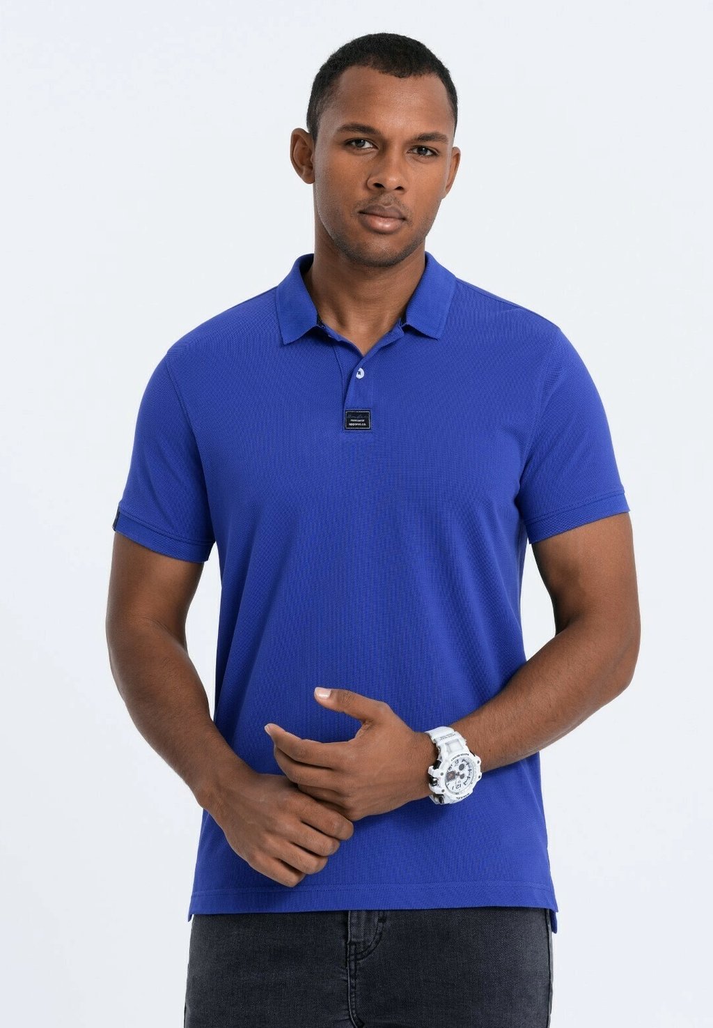 Рубашка-поло S1745 Ombre, цвет blue